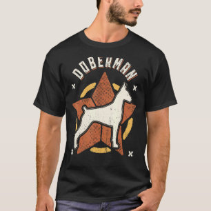 Camiseta Doberman Pinscher Vintage Retro Cão Clássico