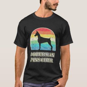 Camiseta Doberman Pinscher Vintage Style Dog