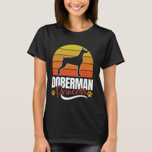 Camiseta DOBERMAN PRINCESS Doberman Women Dobie Dog Mãe