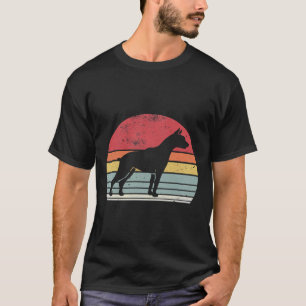 Camiseta Doberman Retro Vintage 60s 70s Cachorro Sunset Pin