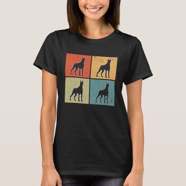 Camiseta Doberman Vintage  4 (Frente)