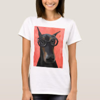 Doberman With Glasses