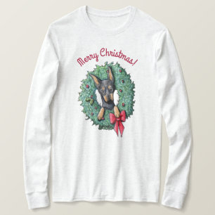 Camiseta Doberman Wreath Wrangler