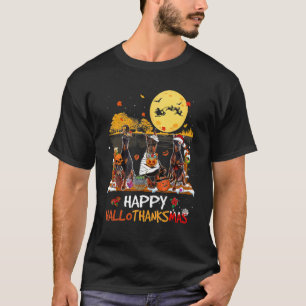 Camiseta Dobermann Happy Hallothanksmas Halloween - Obrigad