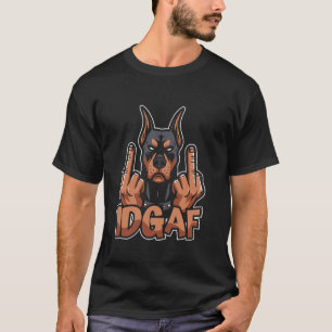 Camiseta Dobermann - Raça de Cão Doméstico Idgaf