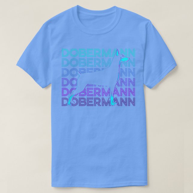 Camiseta Dobermann Retro Gift (Frente do Design)