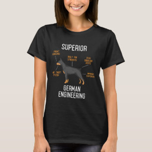 Camiseta Dobermans de engenharia alemães superiores