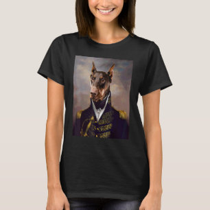 Camiseta Dobie Dobermann Doberman Pinscher Cão Renascença