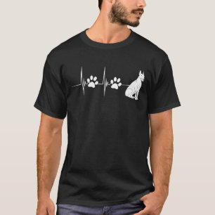 Camiseta Dobie Heartbeat Ekg Pulse Doberman Dog Proprietári