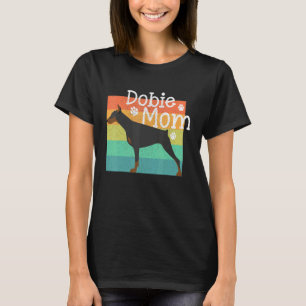 Camiseta Dobie Mãe Mãe Doberman Pinschers Cachorro Vintage