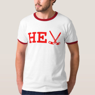 Camiseta Dobra as varas de hóquei (vermelhas)