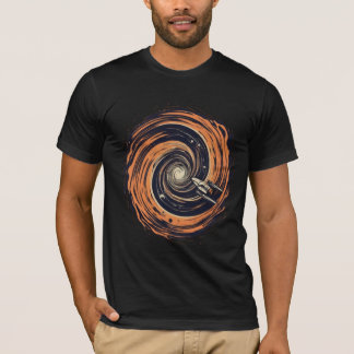 Camiseta Dobra através de Designs de T-Shirt Espaciais