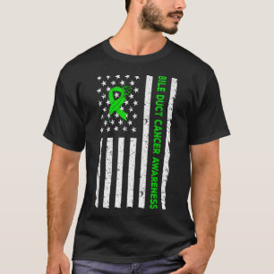 Camiseta Dobra biliar Sensibilização Cancer Colangiocarcino