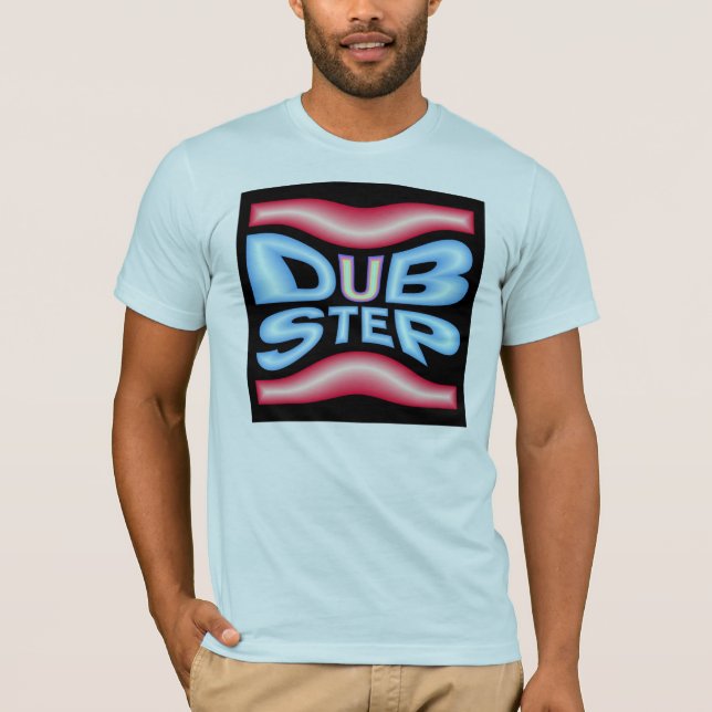 Camiseta Dobra de Neon Auto-falante DUBSTEP (Frente)
