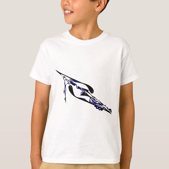 Camiseta Dobra de Tempo Dimensional Azul (Frente)