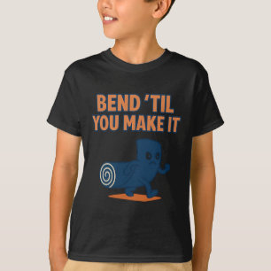 Camiseta Dobre Até Conseguir Yoga Atenção Gráfica