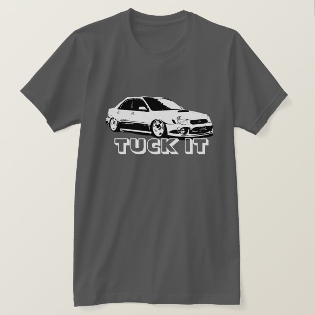 Camiseta Dobre-o imagem do vetor da WTI de Stanced Subaru (Frente do Design)