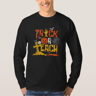 Camiseta Doca Professor Halloween Sala De Aula Da Escola Ou