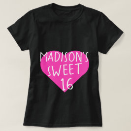 Camiseta Doce 16 16º aniversário T-Shirt