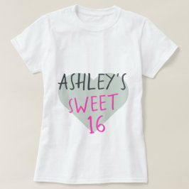 Camiseta Doce 16 16º aniversário T-Shirt