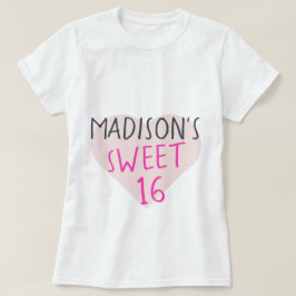 Camiseta Doce 16 16º aniversário T-Shirt