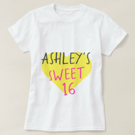 Camiseta Doce 16 16º aniversário T-Shirt