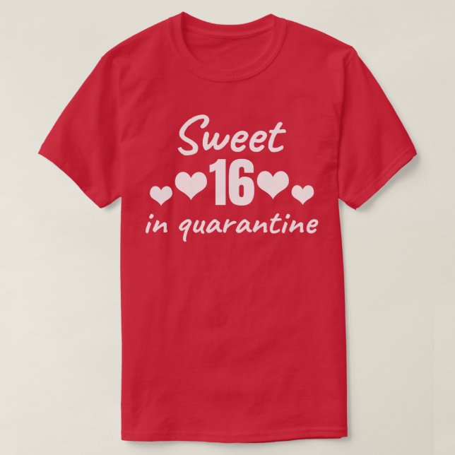 Camiseta Doce 16 Em Quarentena (Frente do Design)