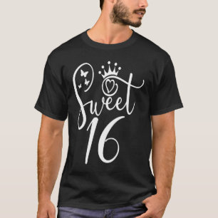 Camiseta Doce 16 Para Meninas 16 Anos 16