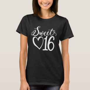 Camiseta Doce 16 Para Meninas 16 Anos 16