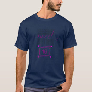 CAMISETA DOCE 16 PRESENTE DE FAVOR DE CELEBRAÇÃO DE FESTA D