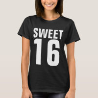 DOCE 16 SEZE CAMISAS-T DE ANIVERSÁRIO