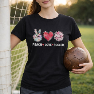 Camiseta Doce Amor de Pêssego Futebol Rosa