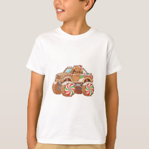 Camiseta Doce Caminhão Monstro de Doces de Gengibre – Festa