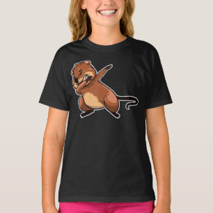 Camiseta Doce Camisa-T Cute Dabbing Quokka Mini Kangaroo