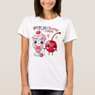 Camiseta Doce Cereja e Amizade de Sobremesa