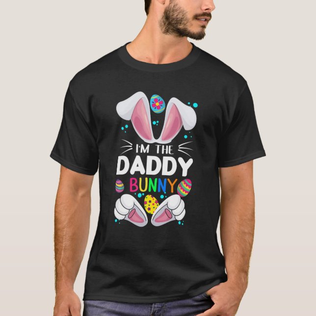 Camiseta Doce Coelhinho de Páscoa Eu sou a Páscoa Pai (Frente)