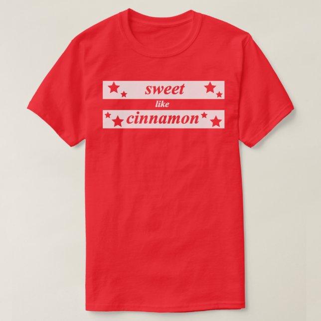 Camiseta doce como canela (Frente do Design)