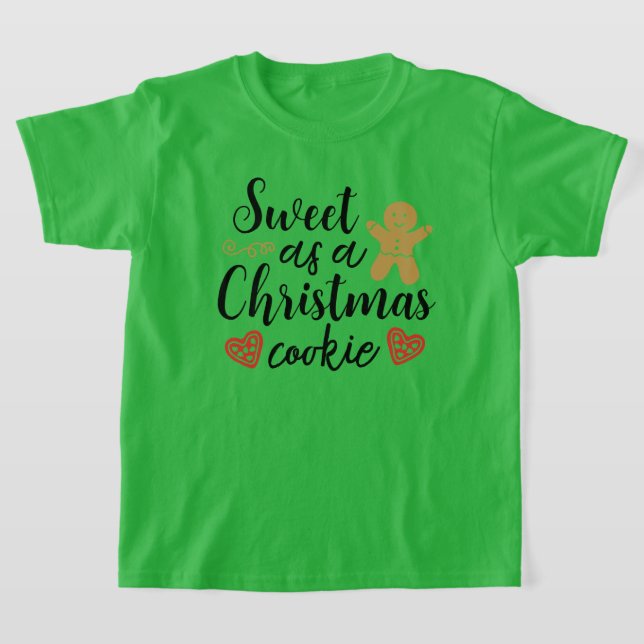 Camiseta Doce como Cookie de Natal (Postura )