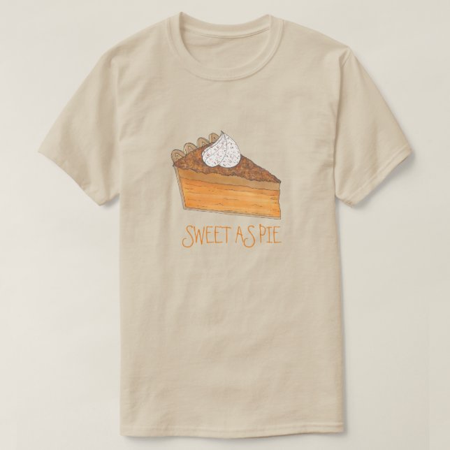 Camiseta Doce Como Dessert De Feriado De Batata Doce (Frente do Design)