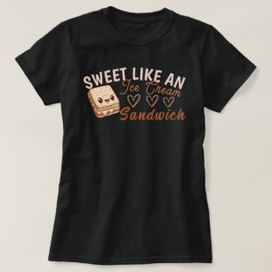 Camiseta Doce Como Sanduíche de Sorvete