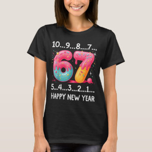 Camiseta Doce Contagem Regressiva para o Ano Novo 67 2026 E