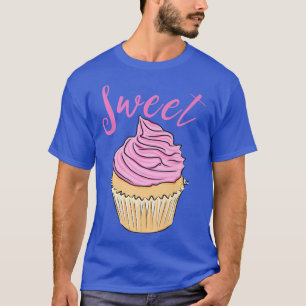 Camiseta Doce Cupcake Eu Adoro Baker Glacé Rosa Ch