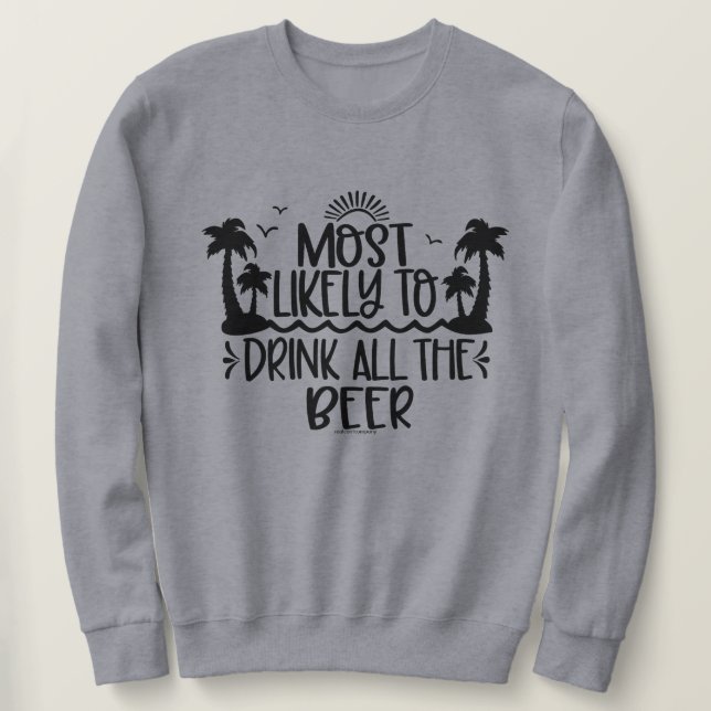 Camiseta doce de Bebendo de cerveja engraçada (Frente do Design)