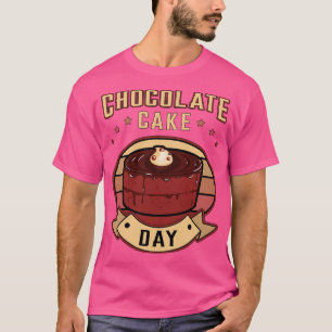 Camiseta Doce De Comida De Bolo De Chocolate