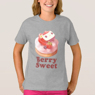 Camiseta Doce de Fruta: Torta de Morango da Garota Coelhinh
