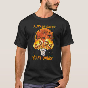 Camiseta Doce de gatilho ou tratamento Sempre Verifique Seu