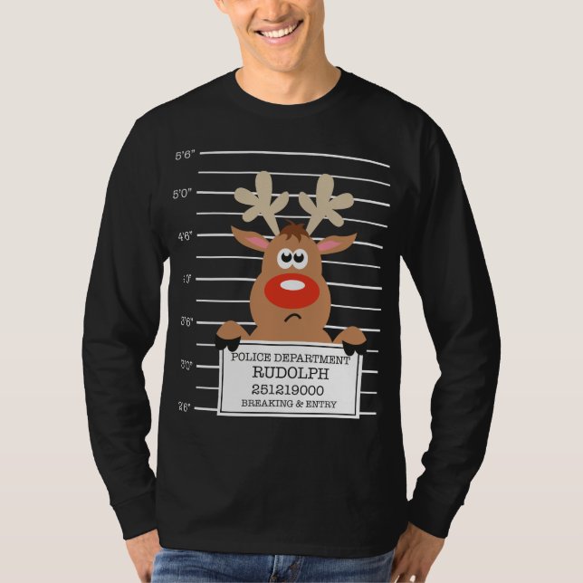 Camiseta Doce De Natal De Rudolph Reindeer (Frente)