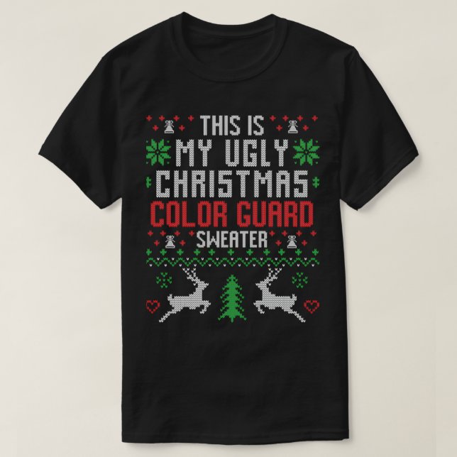 Camiseta Doce de Natal Feio com guarda de Cor (Frente do Design)