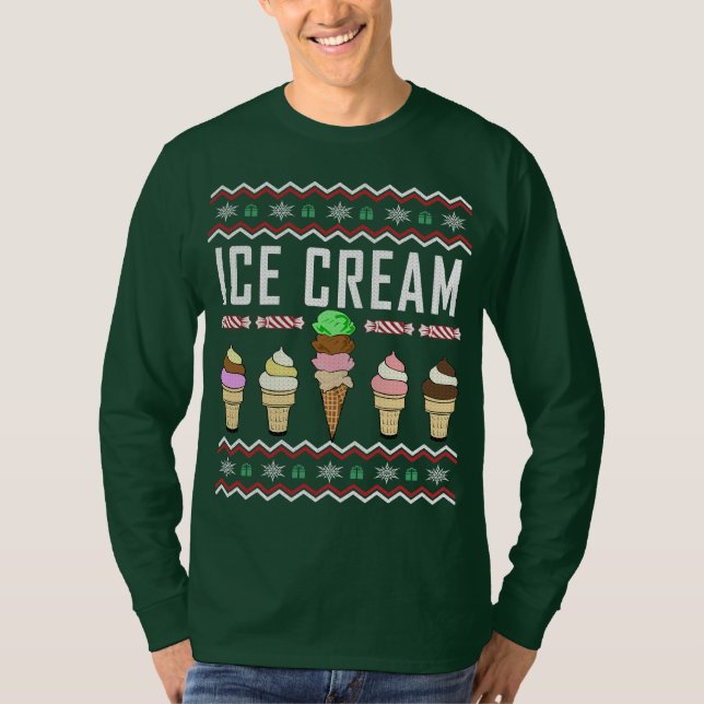 Camiseta Doce de Natal Feio sorvete (Frente)