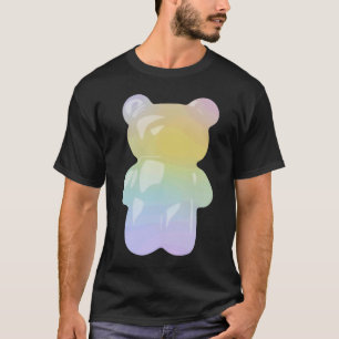 Camiseta Doce de Urso de Goma Arco-íris Pastel